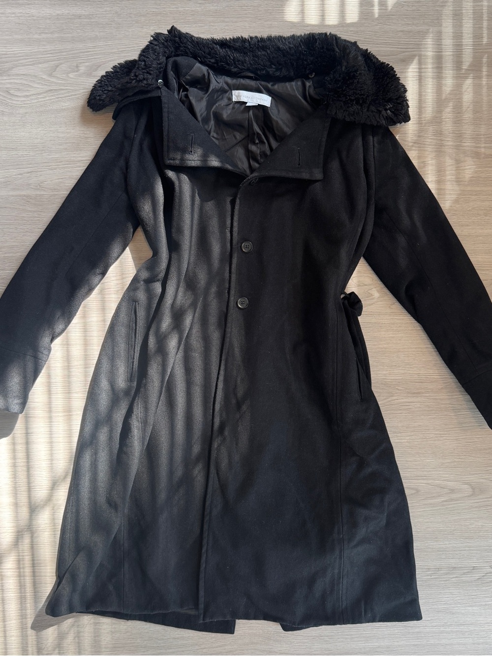 Black New York & Company Wool Coat